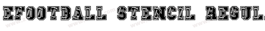 eFootball Stencil Regular字体转换
